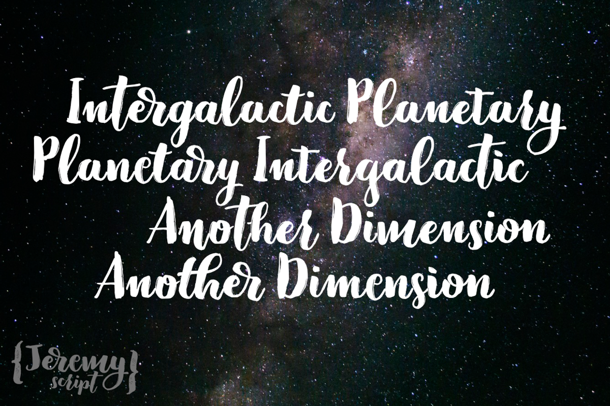 Jeremy - 3 fonts preview 5