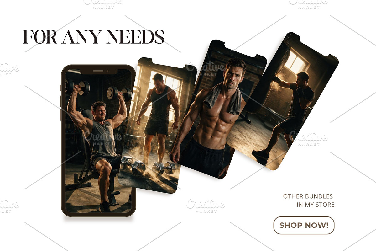 Male Fitness Stock Photo Gym Workout, a Sports & Recreation Photo by Selenique Studio (Photo 5 of 11)
