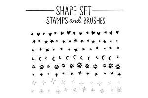 Procreate Stamp Shapes Set Vol.1