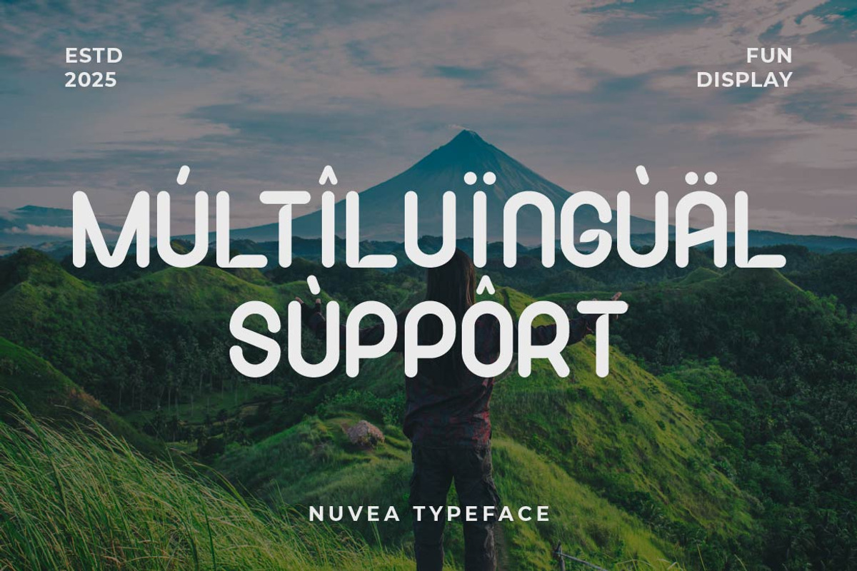 Nuvea Display Font, a Sans Serif Font by Artiveko (Photo 3 of 8)