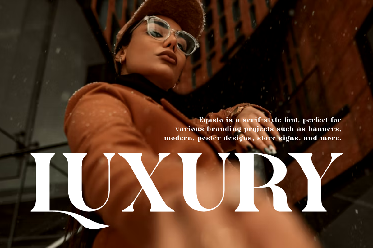 Eqaslo - Elegant Vintage Font, a Serif Font by Iqsiart Studio (Photo 4 of 14)