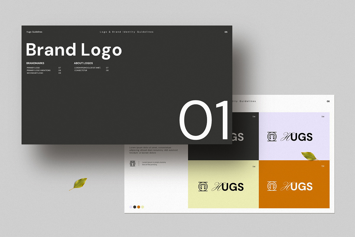 Brand Guidelines Presentation, a Presentation Template by Dream-Lab (Photo 3 of 10)
