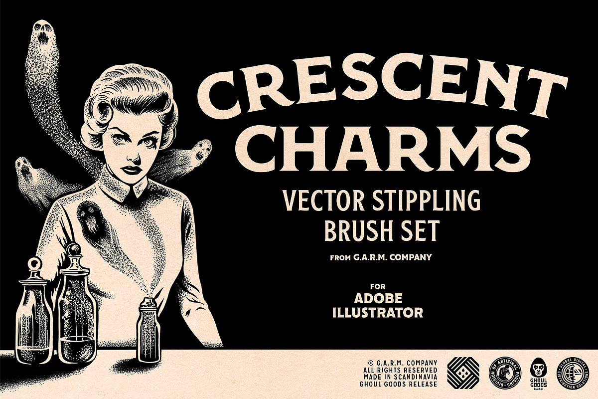 G.A.R.M. Illustrator Brush Bundle, a Brush Add-On by G.A.R.M. Company (Photo 12 of 15)