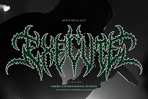 Asunder Death Metal Font