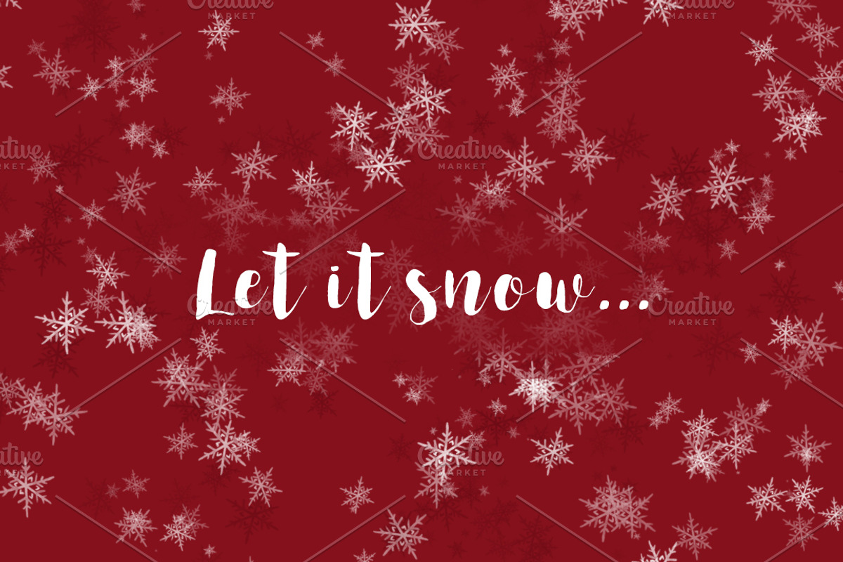 Watercolor snowflakes brushes (PS), a Brush Add-On by Little Bean (Photo 4 of 7)