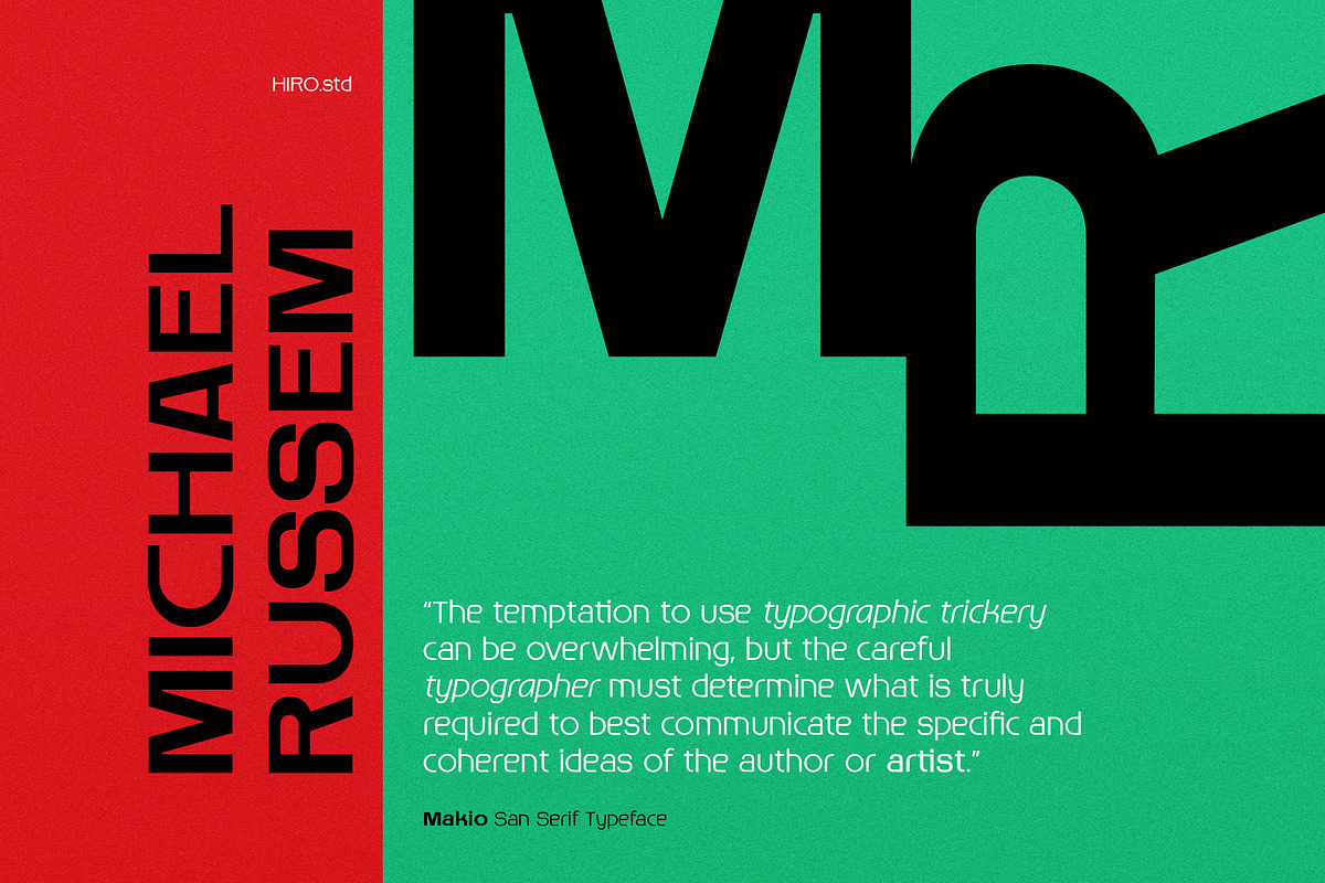 Makio - Sans Serif Typeface, a Sans Serif Font by HIRO.std (Photo 6 of 10)