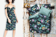 Magenta Watercolor Floral Seamless, a Pattern Graphic by Gullenda (Thumbnail 4 of 6)