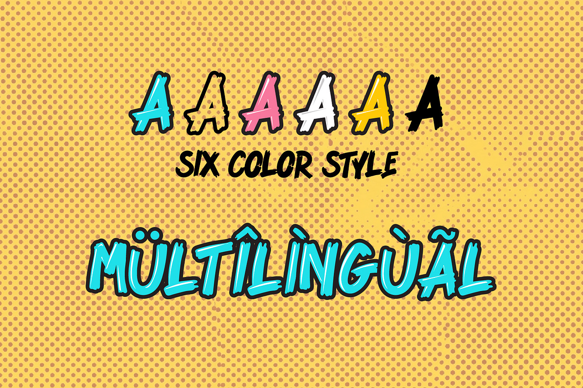 KNOCKWORK - Comic SVG Color Font, a Handwritten Font by Rashdrawn (Photo 2 of 7)