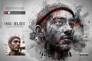Ink Blot Template for Photoshop, a Templates & Theme by fashionaddict