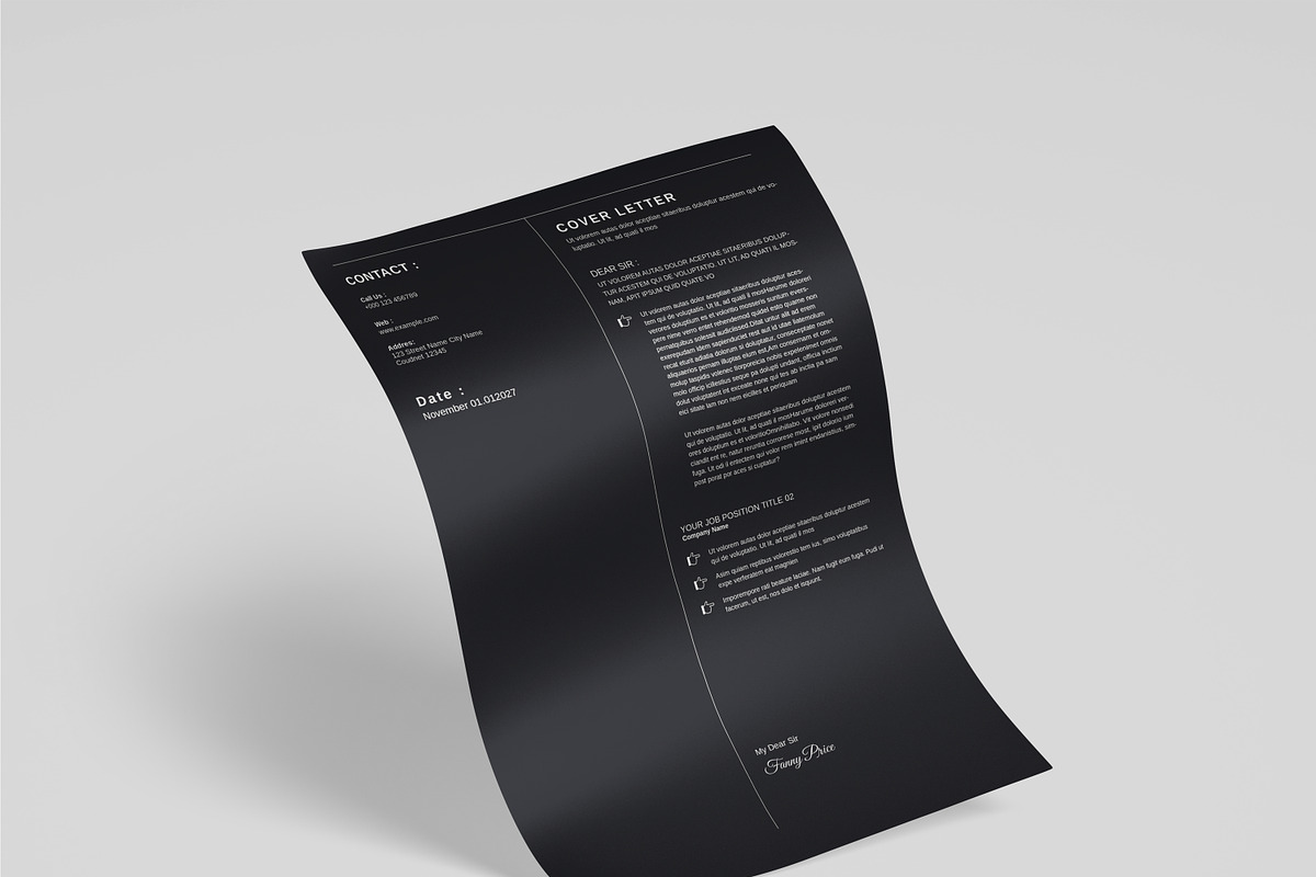Resume Design Template, a Resume Template by Alvi-Studio (Photo 4 of 7)