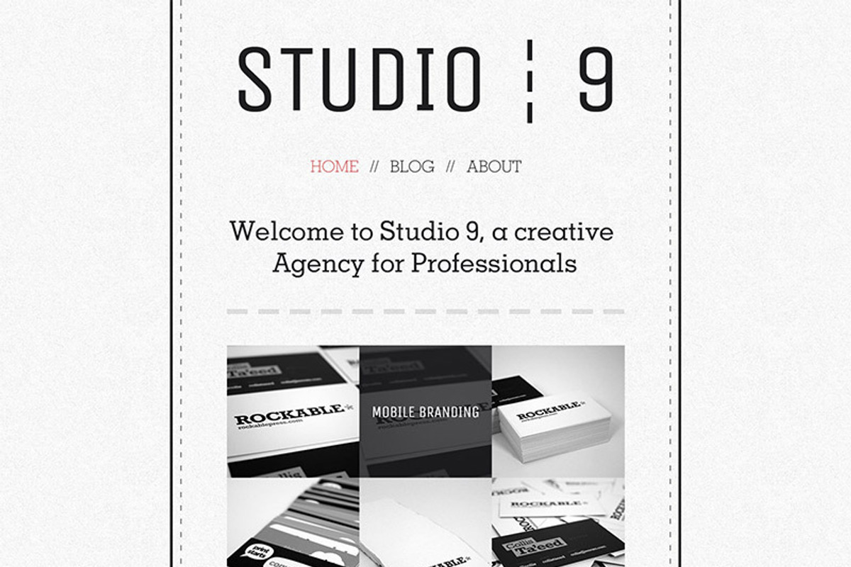 Studio 9 - a Creative Agency Portfol, a WordPress Template by PremiumCoding (Photo 2 of 4)