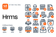 HRMS Icon Set, a Duotone Icon by Eklip Studio (Thumbnail 1 of 4)