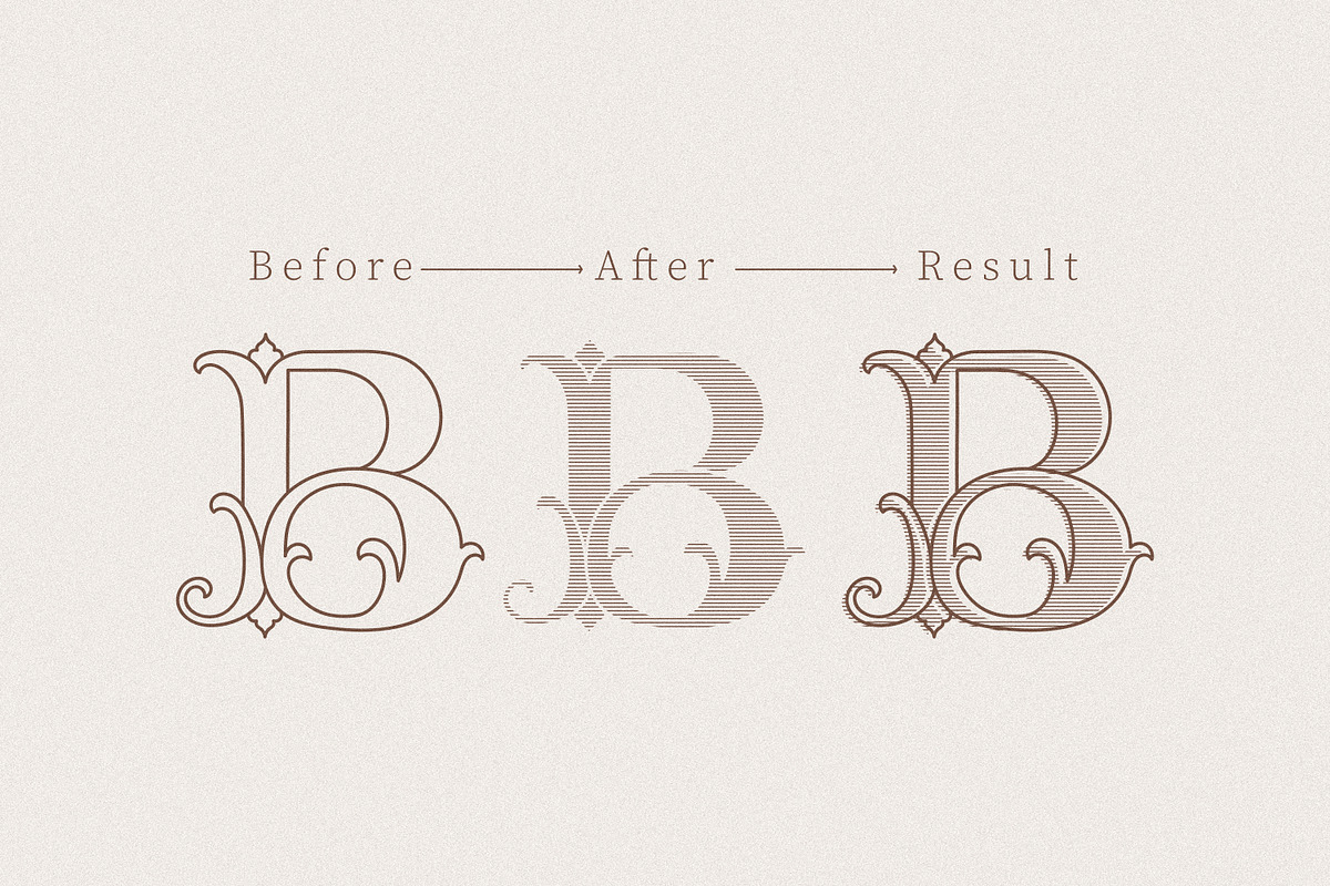 Ornamental Monogram fonts set, a Serif Font by MaxArt Foundry (Photo 2 of 8)