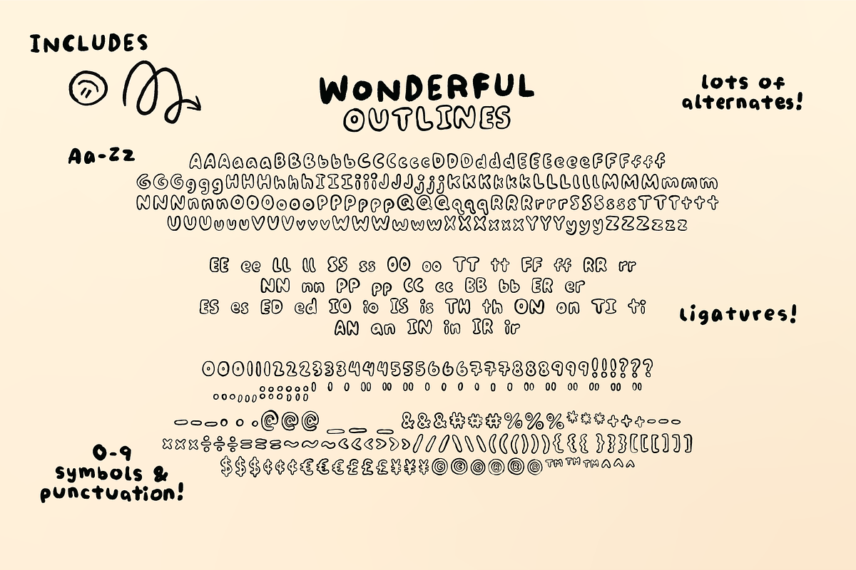 Wonderful! 4 Fonts! Handwriting Set!, a Sans Serif Font by Studio Funshop by Kelli (Photo 10 of 11)
