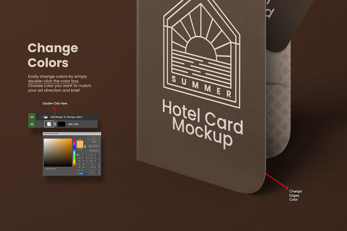 Hotel Room Card PSD Mockup Set, a Books & Magazine Mockup by Remnand Studio (Photo 4 of 10)