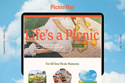 Picnic Day Squarespace Template, a Squarespace Template by Creative Day (Thumbnail 1 of 5)