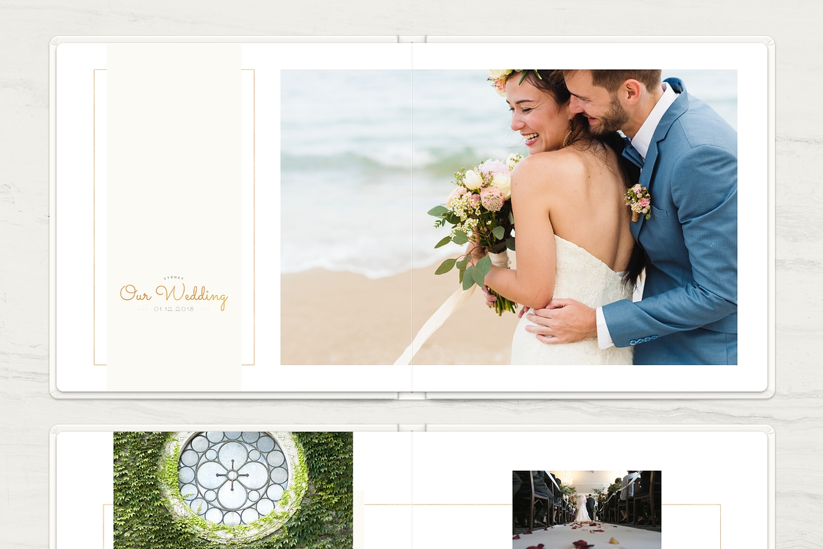 Gold Wedding Album Template, a Brochure Template by ArealPro (Photo 4 of 13)