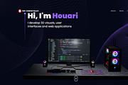 3d Portfolio Template, a React Template by WebMasteryStudio (Thumbnail 3 of 7)