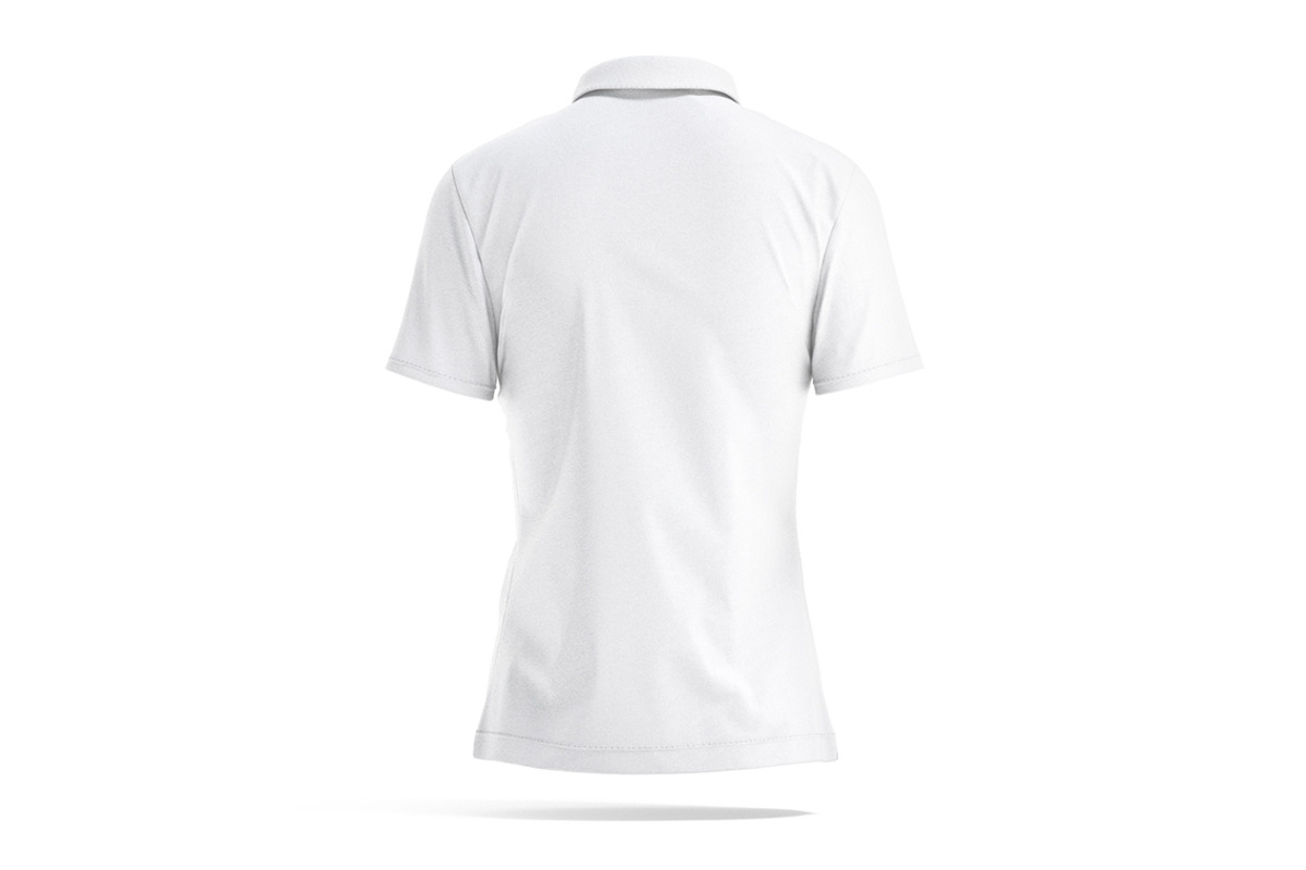 White Women's Polo Shirt 3D Model, an Object 3D Model by rebrandy (Photo 2 of 9)