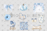 Pumpkin Boy Watercolor Clipart, an Illustration by BigCakeBee (Thumbnail 4 of 4)