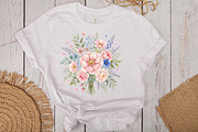 Pastel Floral Clipart Set, an Object Illustration by CraftArtStudio (Thumbnail 3 of 4)