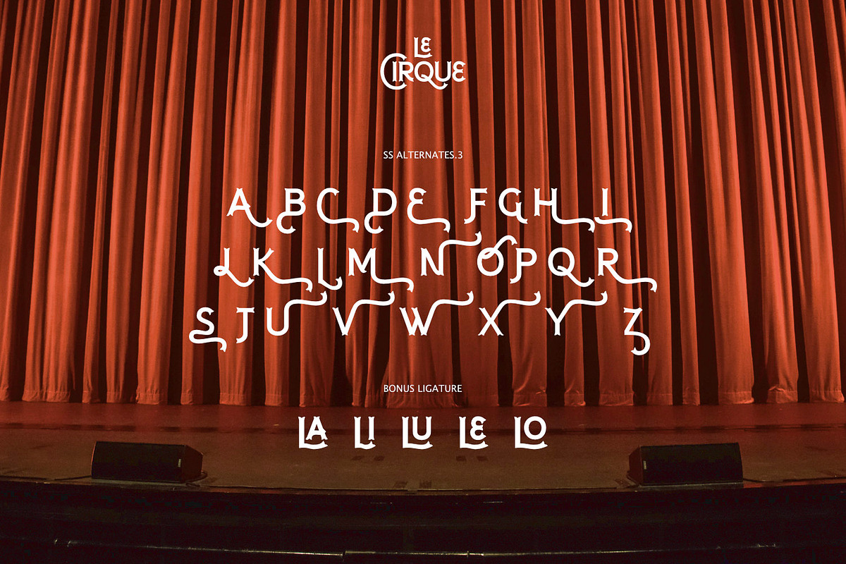 Le Cirque - Parade Type, a Font by ikiiko (Photo 5 of 7)