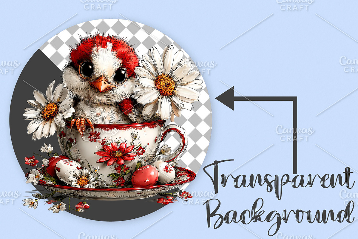 Whimsical Easter Animals Clipart PNG, an Illustration by Canvas Craft (Photo 2 of 7)