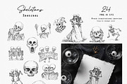 Halloween Party. Sketch Collection, a Seasonal Illustration by Polli Deeva (Thumbnail 5 of 13)