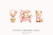 Little Friends Love, an Animal Illustration by PeDe Designs (Thumbnail 5 of 11)