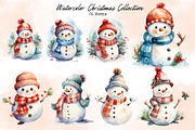 Watercolor Christmas Collection, a Seasonal Illustration by Line Store (Thumbnail 6 of 9)