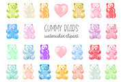 Watercolor candy. Valentine's Day, an Animal Illustration by Slastick (Thumbnail 2 of 7)