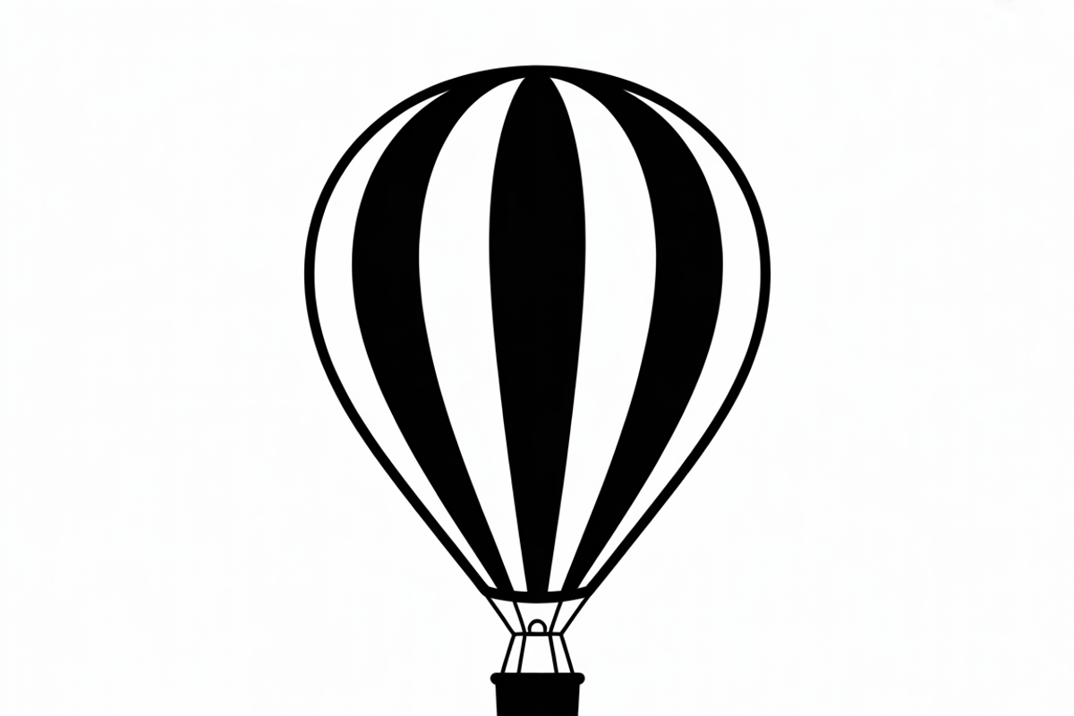 Hot Air Balloon Silhouette Bundle, an Illustration by Designs_River (Photo 9 of 9)