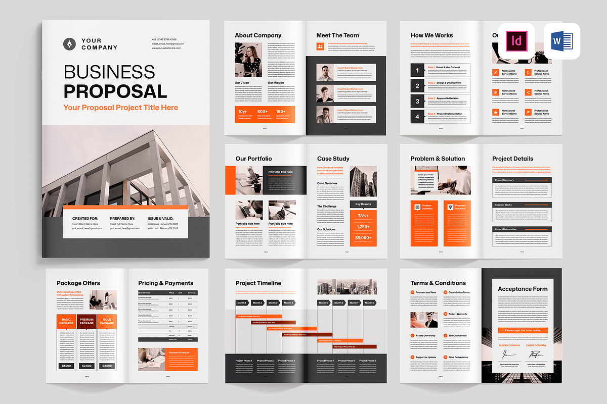 Business Proposal, a Brochure Template by Leaflove (Photo 1 of 10)
