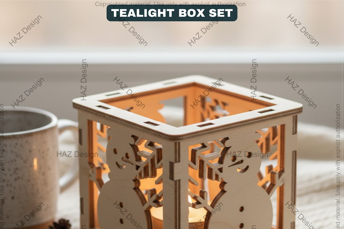 Laser Christmas Lantern Templates, a Graphic by AtacanDigital (Photo 1 of 13)