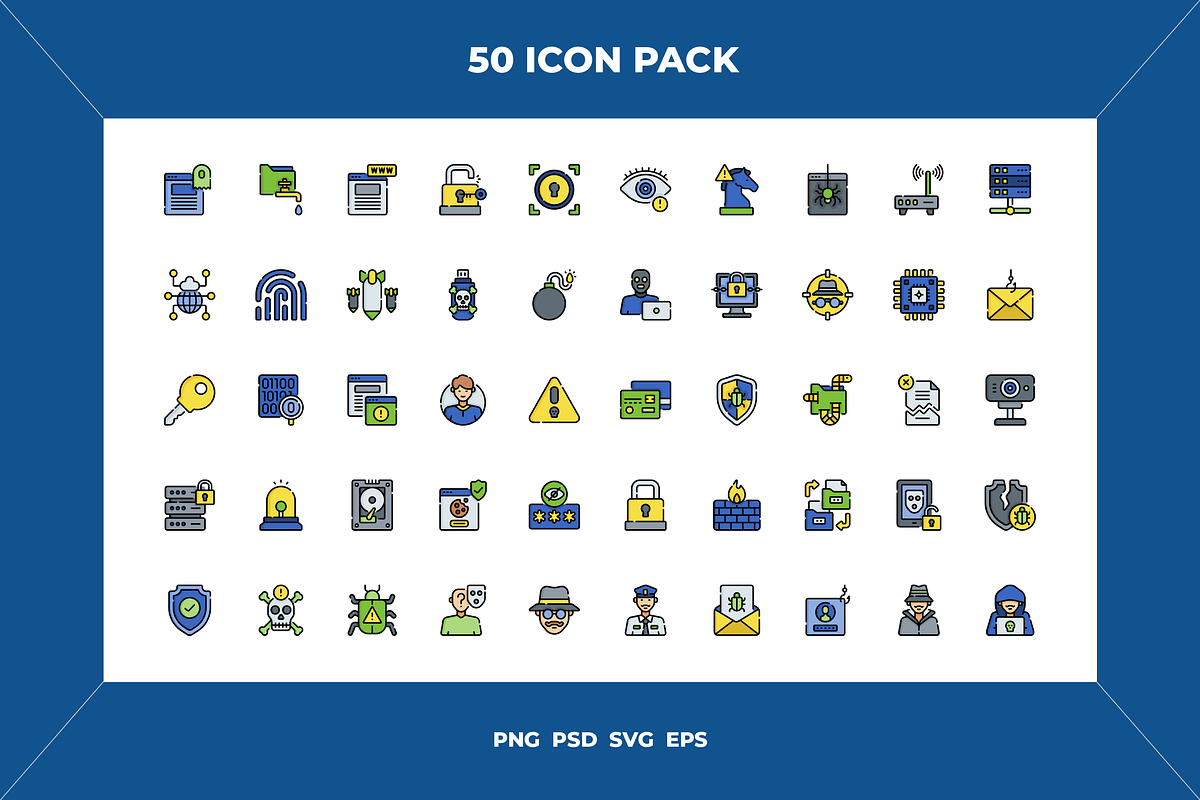 Hacker icons, an Outline Icon by Wencory (Photo 1 of 2)