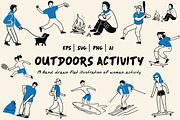 Outdoors Activity, a Person Illustration by Berdansabersama (Thumbnail 1 of 4)