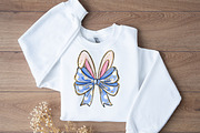 Blue Easter bow. Easter bunny, a Seasonal Illustration by LoLoArt (Thumbnail 3 of 3)