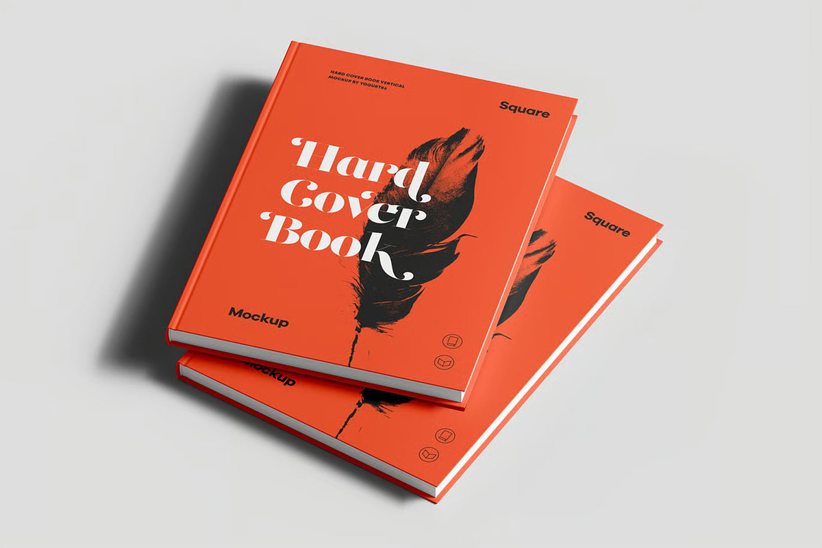 Hard Cover Vertical Book Mock-up, an Advertising Mockup by zippypixelstudio (Photo 2 of 14)