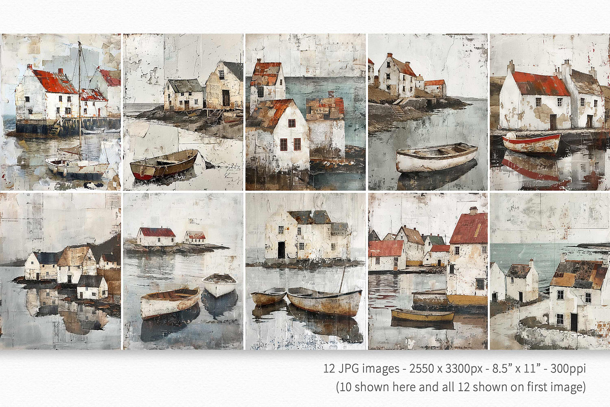 Seaside Villages, a Decorative Illustration by rileyBgraphics (Photo 2 of 7)