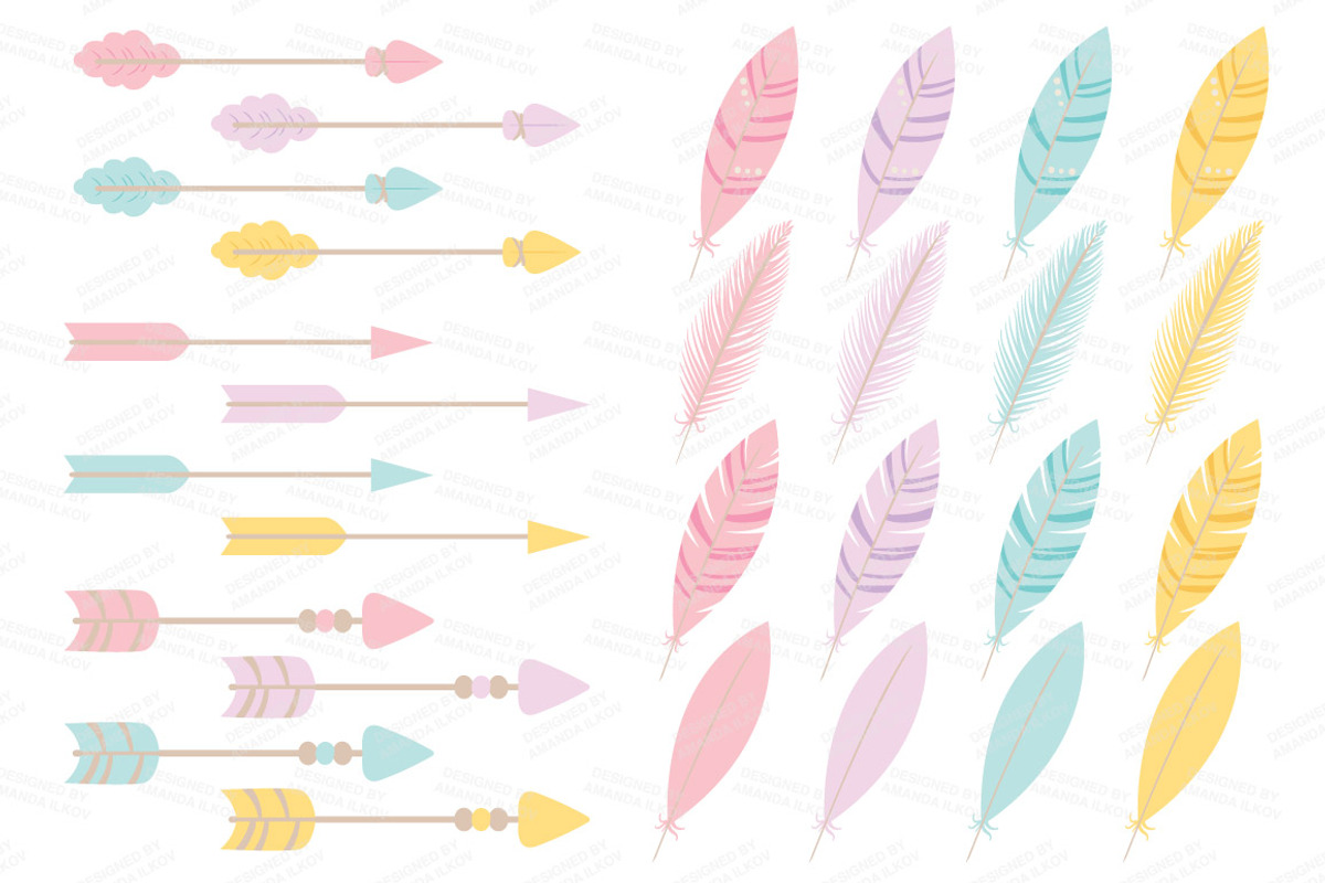 Girls Tribal Vectors & Clipart, an Illustration by Amanda Ilkov (Photo 4 of 4)