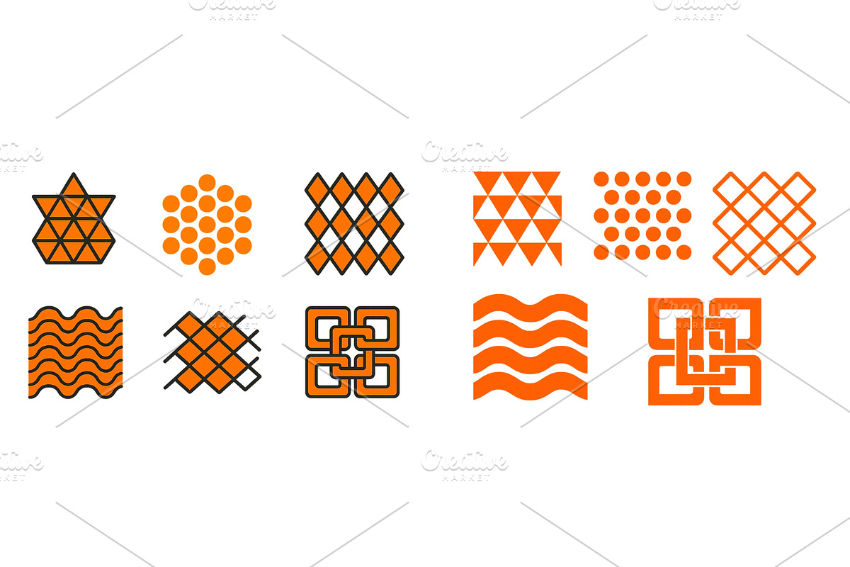 Colorful geometric shapes combining, an Illustration by ZinetroN
