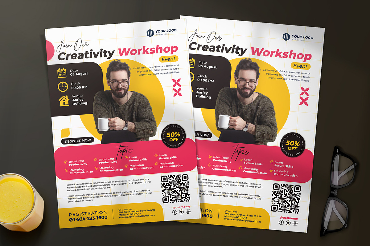 Workshop Flyer, a Flyer Template by Aarley Kaiven (Photo 2 of 2)