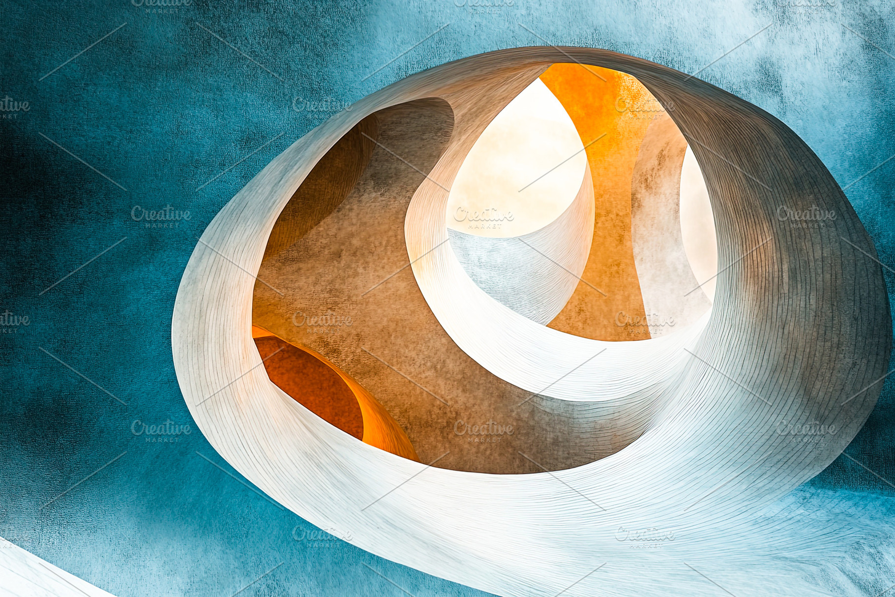 Abstract Curved Architectural Structure, an Abstract Photo by Ales Munt