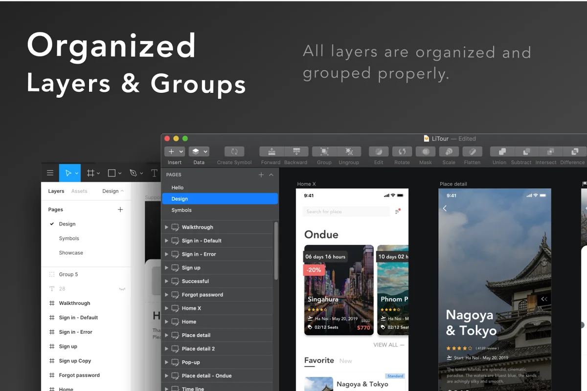 LiTour - Travel Booking App Design, an App Template by Capi Product (Photo 2 of 6)