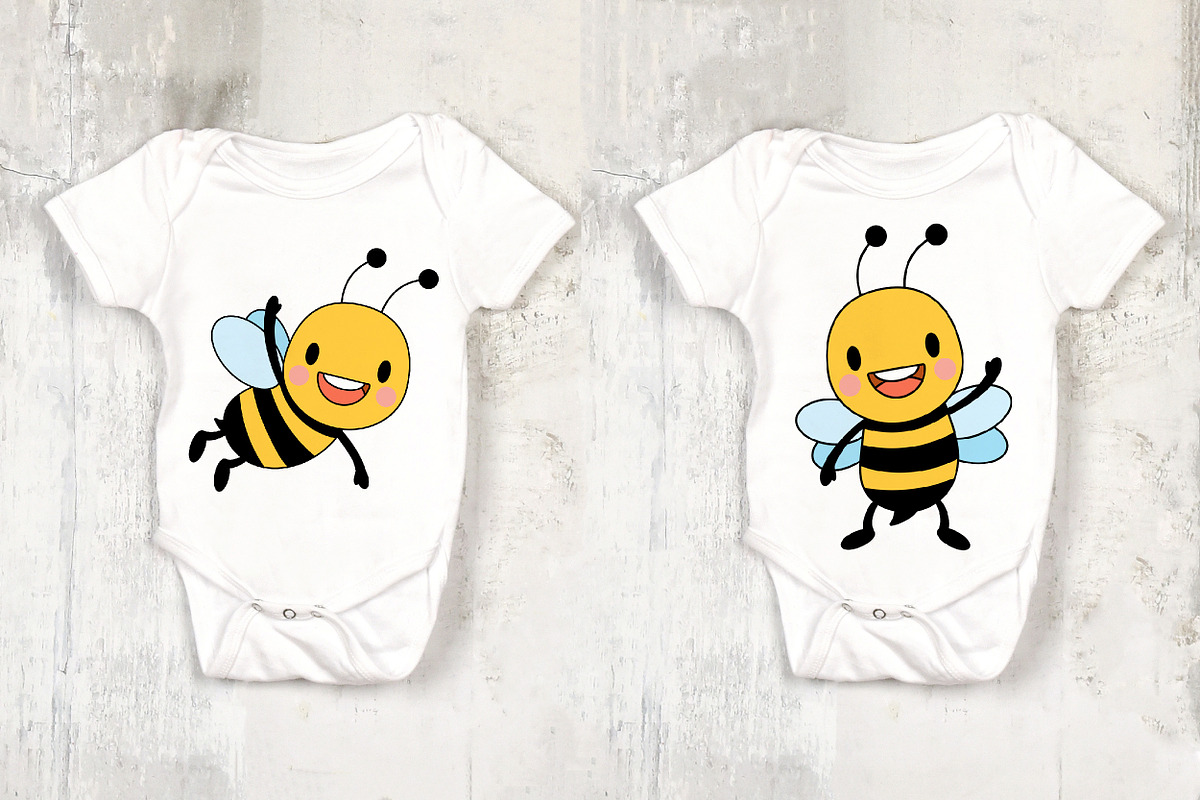 Honey Bee Filled Clipart, an Animal Illustration by Noey smiley (Photo 4 of 7)