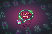 Halloween Neon Icons, an Outline Icon by Voysla's Shop (Thumbnail 6 of 6)