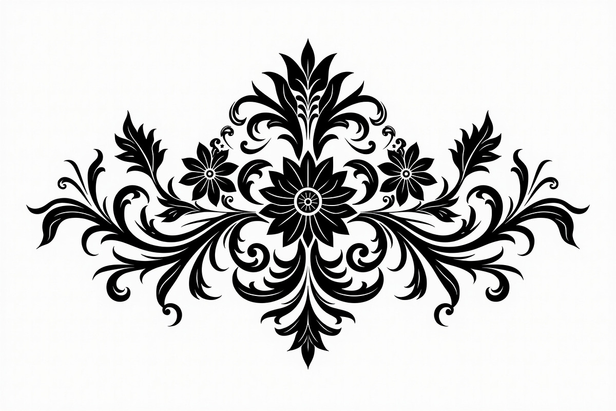 Vintage Flower Ornament Set, an Illustration by Creativeshirt (Photo 14 of 21)