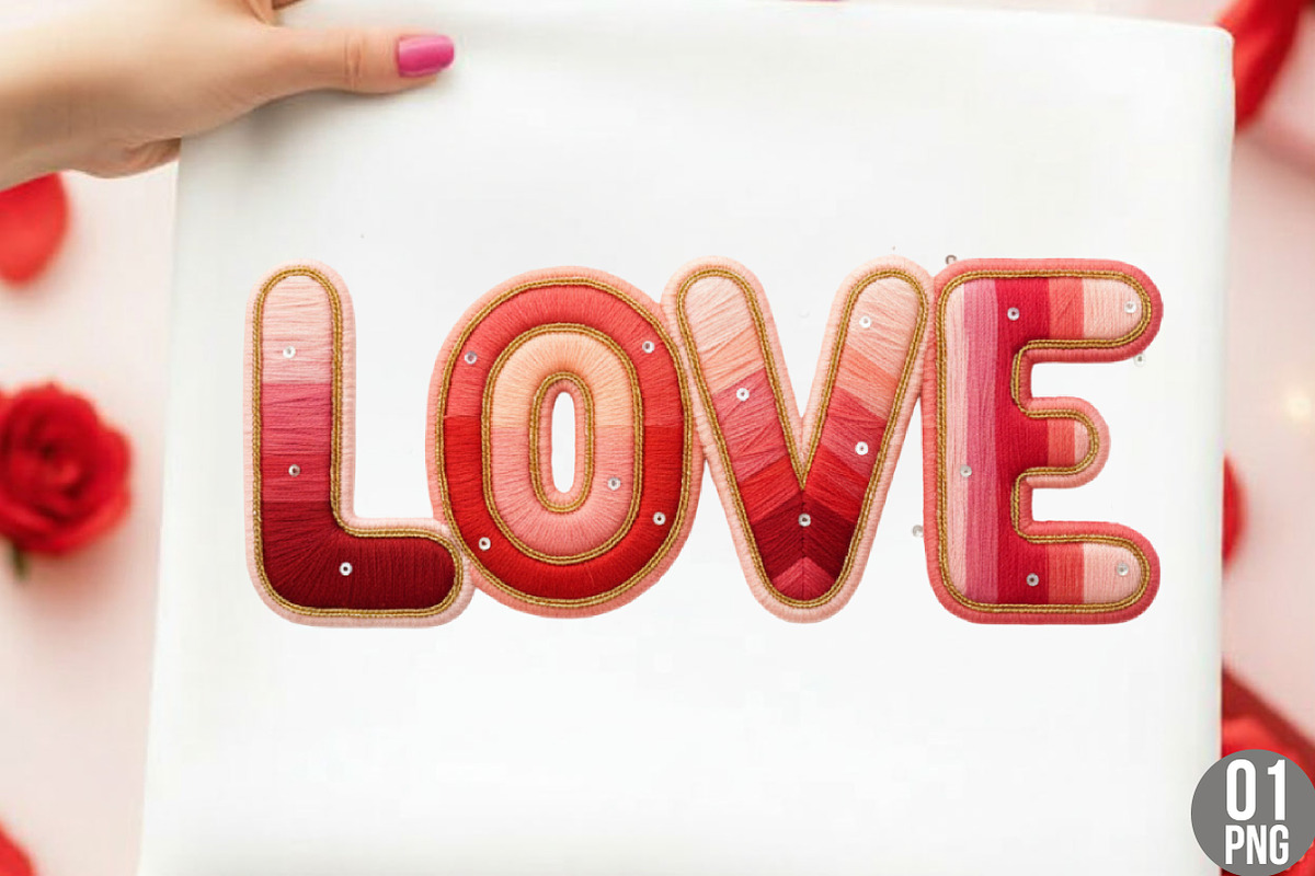 Faux Yarn Crochet Love Valentines, an Illustration by Designking (Photo 1 of 6)