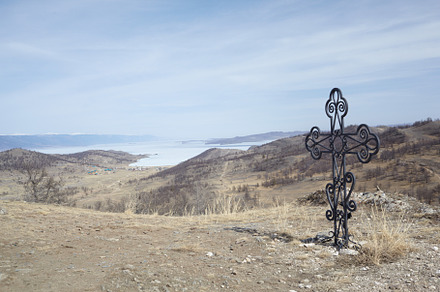 Cross near Baikal, a Nature Photo by Zastavkin