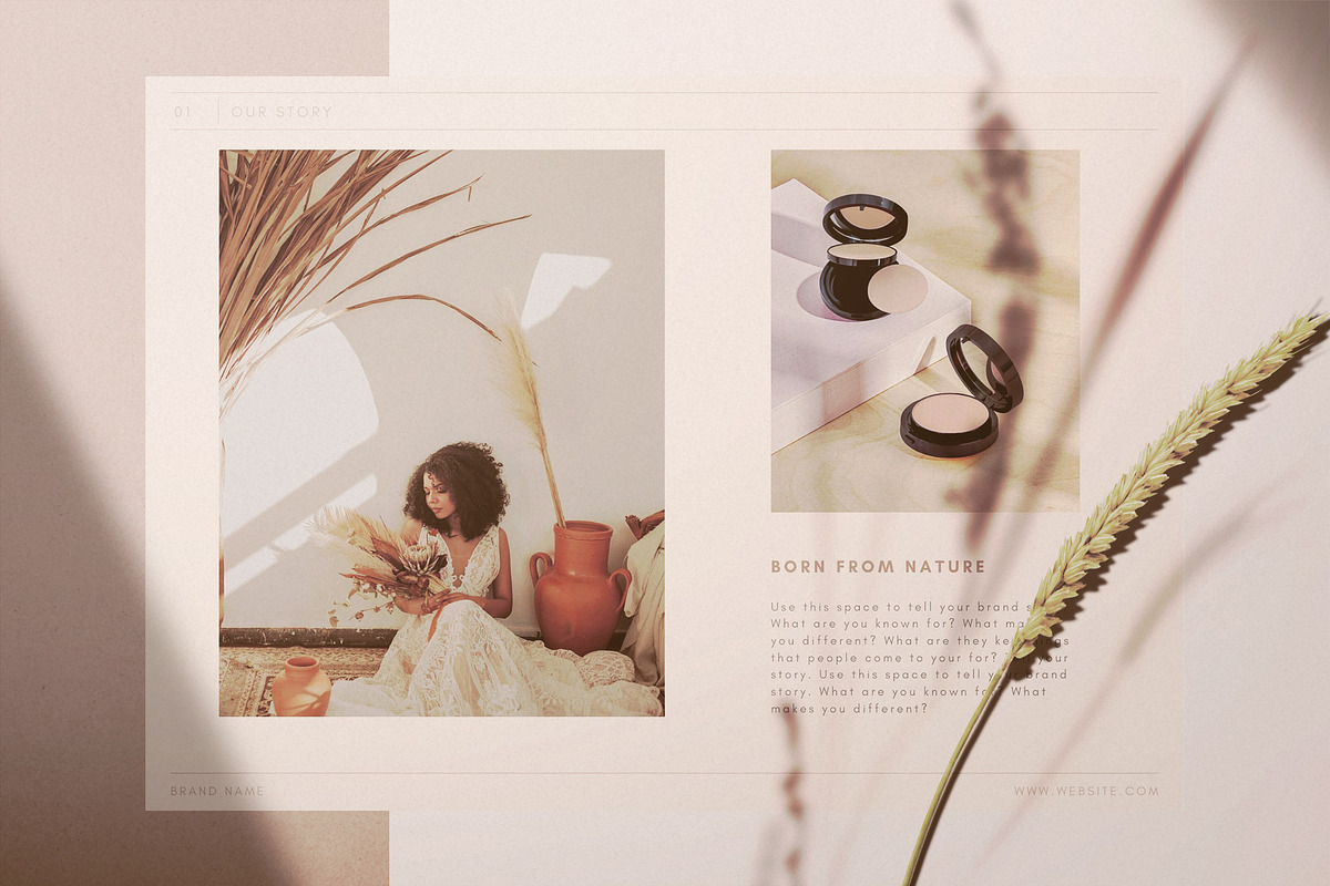 Naturae Minimal Catalog Template, a Presentation Template by Creative Day (Photo 3 of 5)